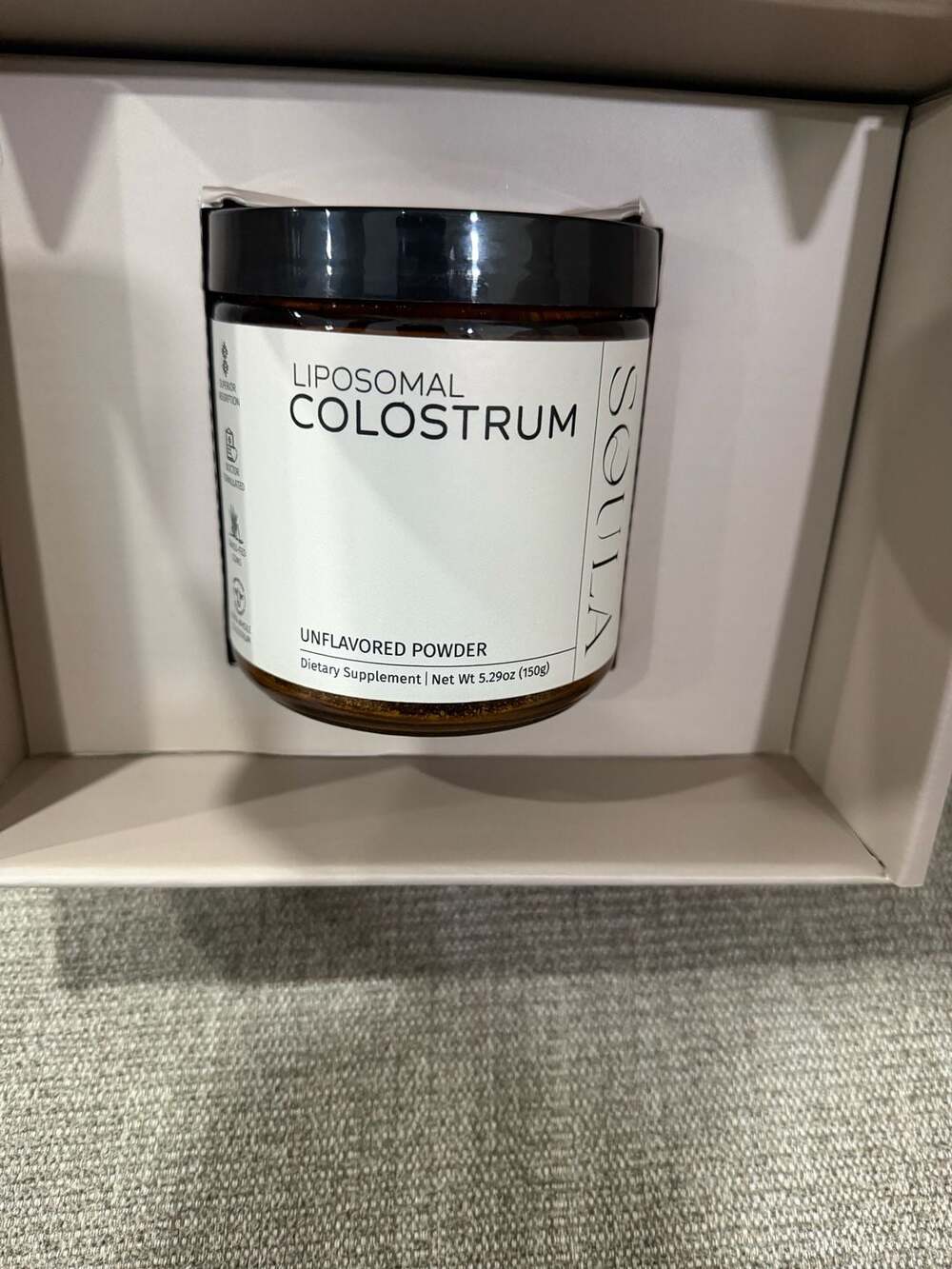 Soula Liposomal Colostrum Unflavored Powder 5.29oz